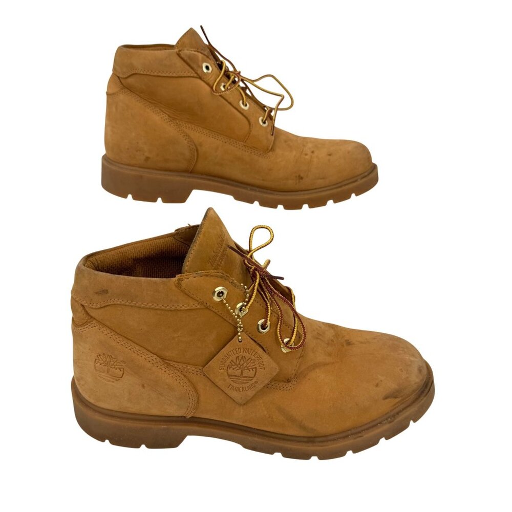 TIMERLAND MEN'S NUBUCK LEATHER 022039 ANKLE BOOTS W/ LEATHER TAGS - 11 - Picture 2 of 7